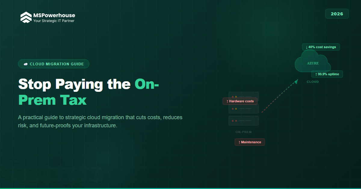 Stop Paying the On-Prem Tax: A 2026 Guide to Strategic Cloud Migration