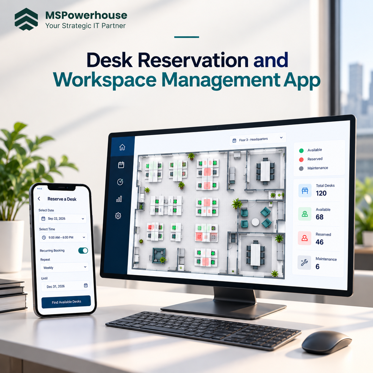 Desk Reservation and Workspace Management App